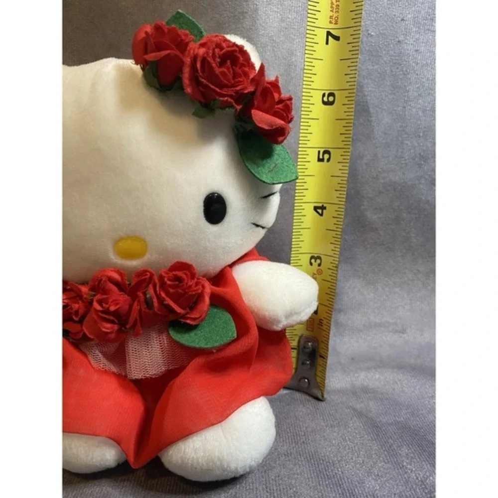 Hello Kitty Mini 6 inch Plush‎ Sweetheart Red with Roses 2002